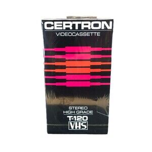 CERTRON VIDEOCASSETTE VHS BRAND‎ NEW TAPE